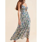 Floral Print Flowy Long Dress